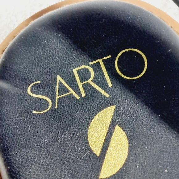 New Sarto By Franco Sarto Greene Black Leather Gladiator Sandals M152 - Picture 9 of 11